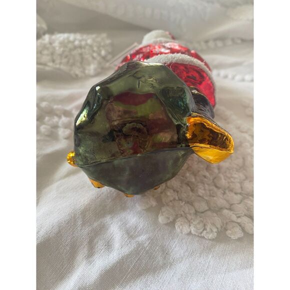 Kurt S Adler Polonaise Hand Blown Santa with Three Teddy Bears NWT - Picture 7 of 15